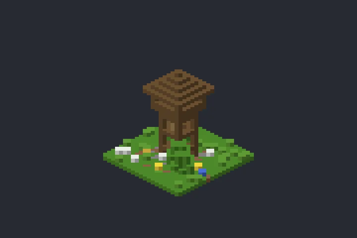 Mirante das Flores no Minecraft