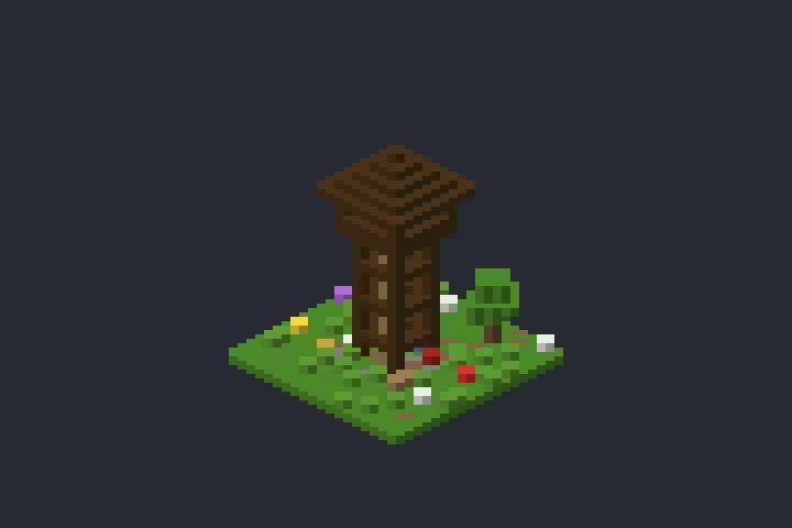 Mirante do Bambuzal no Minecraft