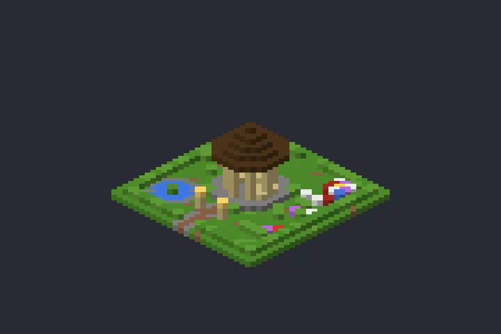 Mirante do Jardim da Brisa no Minecraft