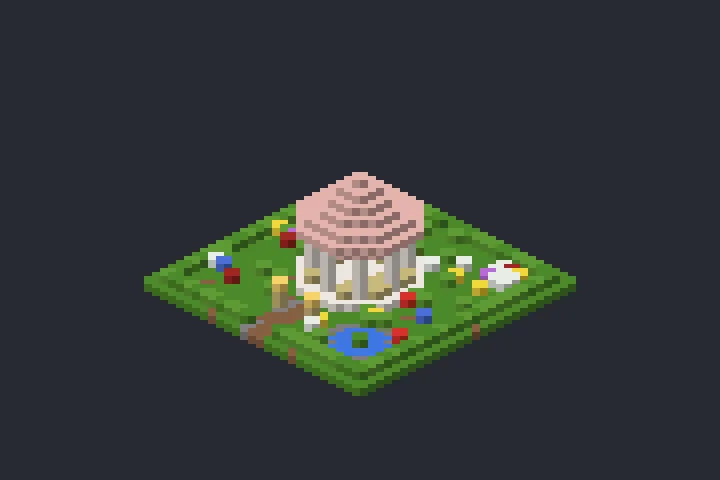 Mirante do Jardim da Encosta no Minecraft