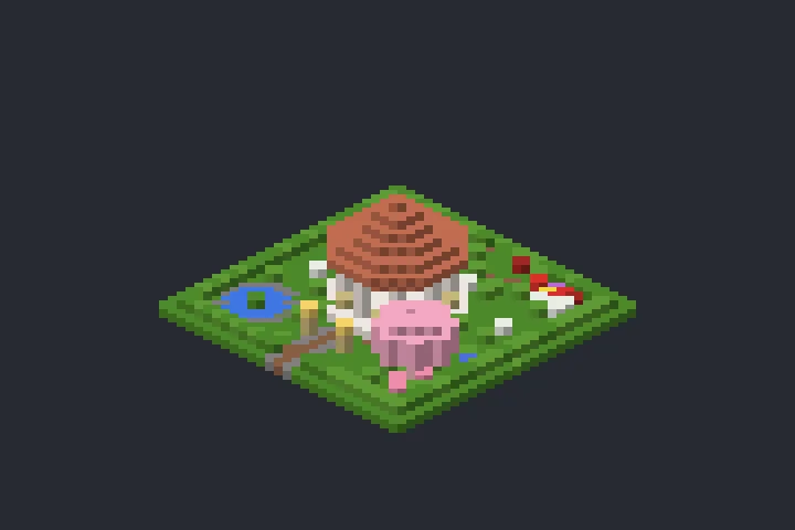 Mirante do Jardim da Fonte no Minecraft