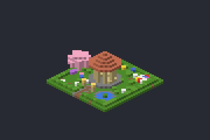 Mirante do Jardim da Trilha no Minecraft
