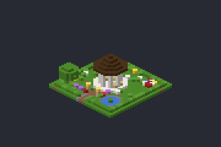 Mirante do Jardim do Rio no Minecraft