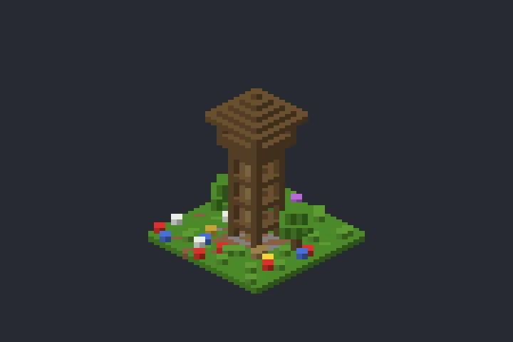 Mirante do Moinho no Minecraft