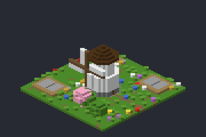 Moinho Antigo da Campina no Minecraft