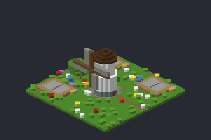 Moinho Antigo das Hortênsias no Minecraft