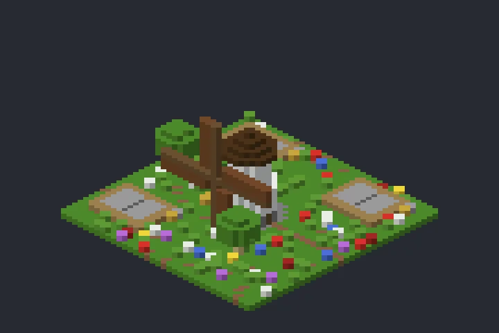 Moinho Antigo do Arvoredo no Minecraft