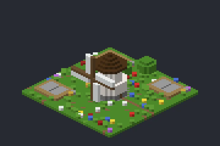 Moinho Antigo do Jardim no Minecraft