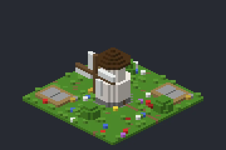 Moinho Antigo do Salgueiro no Minecraft
