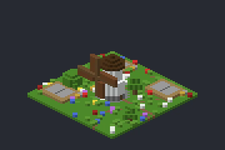 Moinho da Aurora no Minecraft