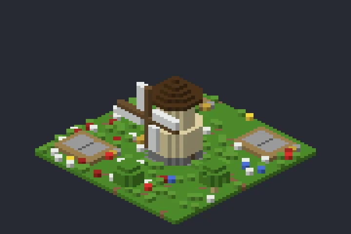 Moinho da Clareira no Minecraft