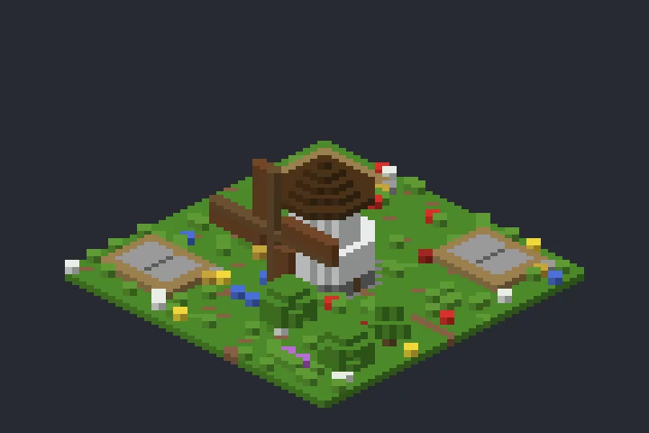 Moinho da Fonte no Minecraft