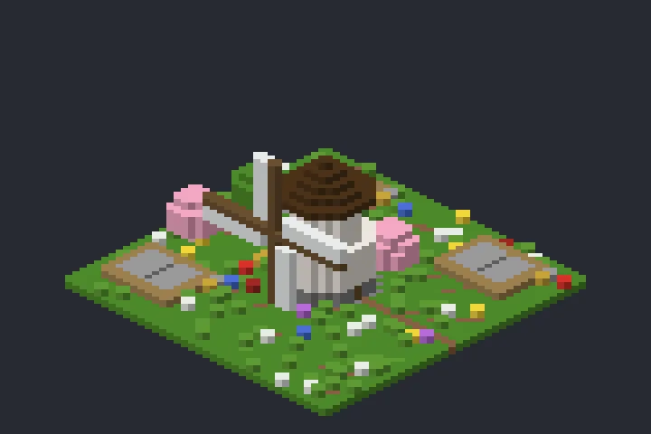 Moinho de Vento da Baía no Minecraft