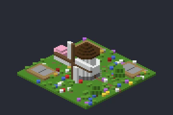 Moinho de Vento da Lua no Minecraft