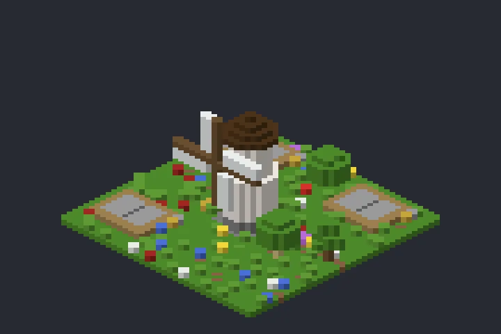 Moinho de Vento do Pinheiro no Minecraft