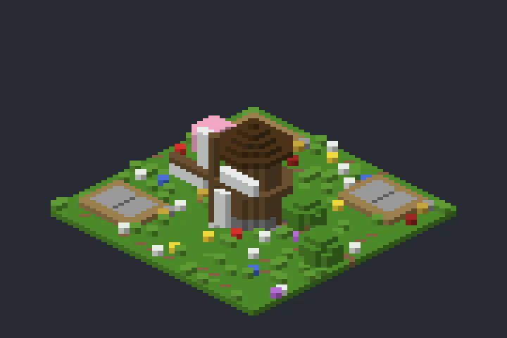 Moinho do Campo das Flores no Minecraft
