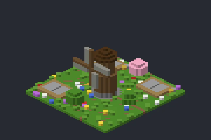 Moinho do Campo do Campo no Minecraft