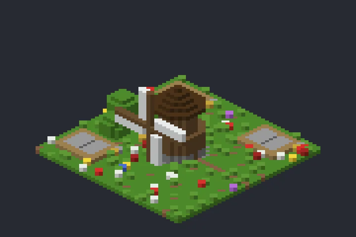 Moinho do Campo do Crepúsculo no Minecraft