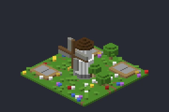 Moinho do Campo do Ipê no Minecraft