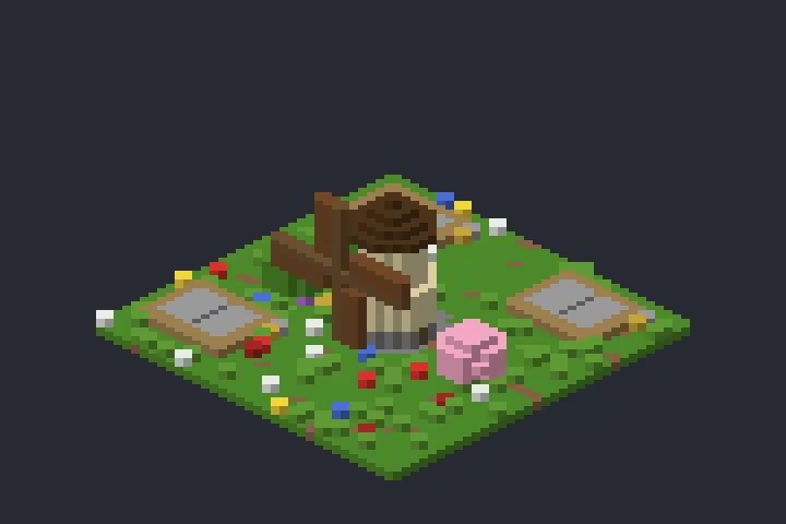 Moinho do Campo do Lírio no Minecraft