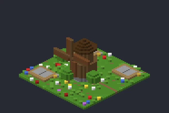 Moinho do Campo do Recanto no Minecraft