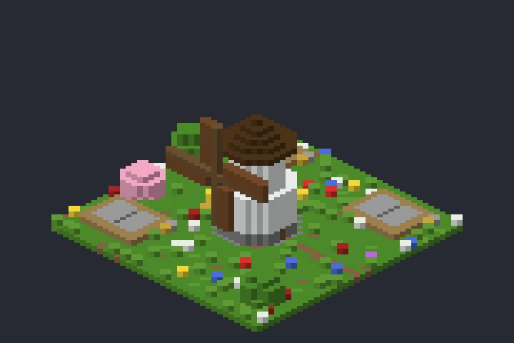 Moinho do Inverno no Minecraft