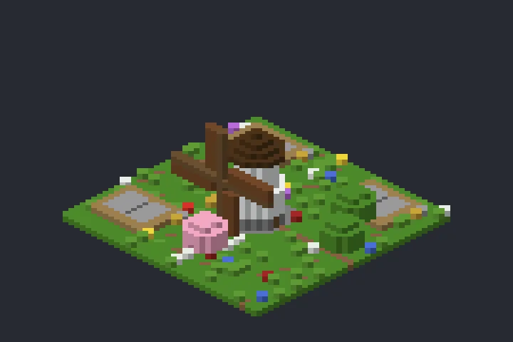 Moinho do Lírio no Minecraft