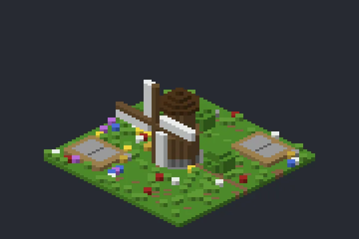 Moinho do Mirante no Minecraft