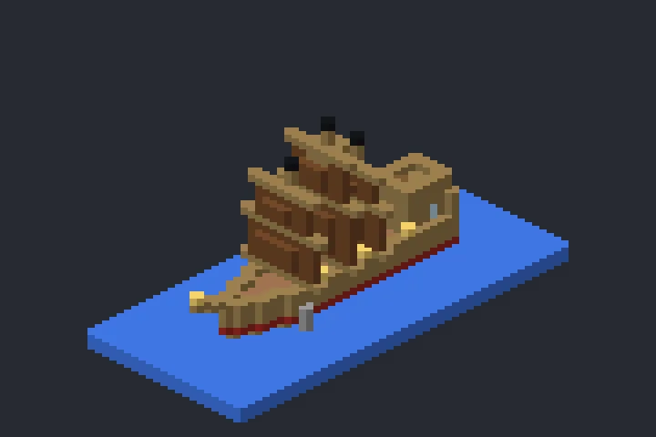 Navio a Vela da Enseada no Minecraft