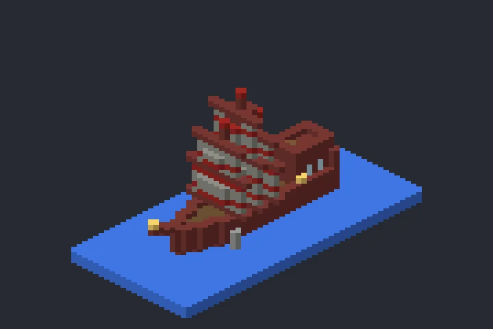 Navio a Vela do Moinho no Minecraft