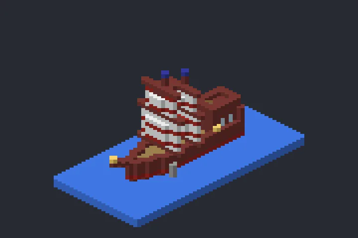 Navio a Vela do Rio no Minecraft