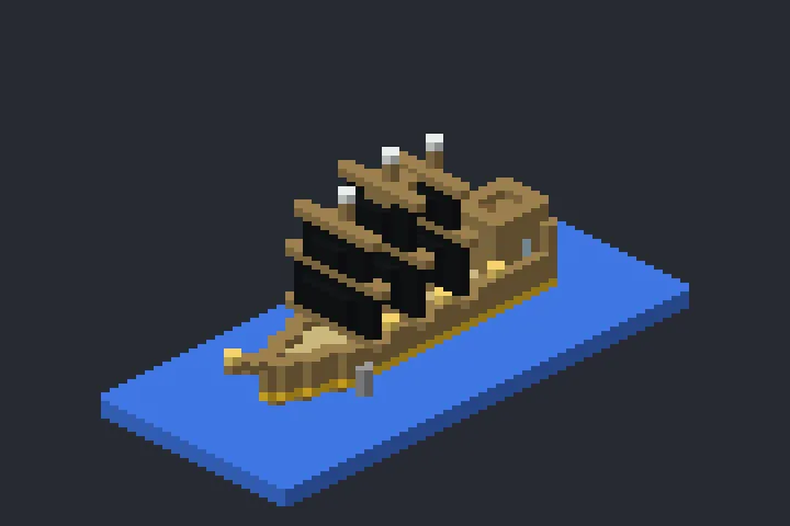 Navio Mercante das Pedras no Minecraft