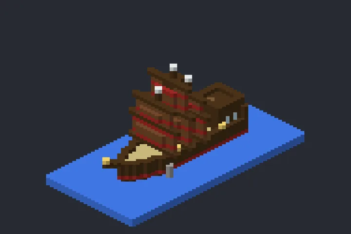 Navio Mercante do Carvalho no Minecraft