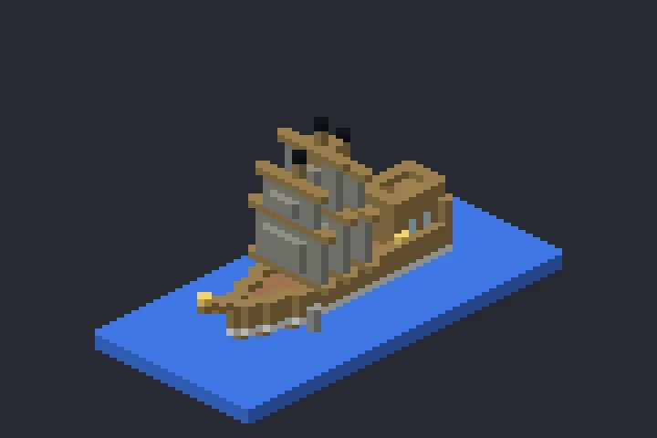 Navio Pirata da Montanha no Minecraft