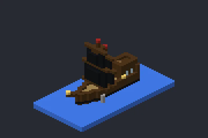 Navio Pirata do Inverno no Minecraft