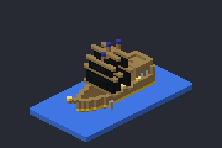 Navio Pirata do Penhasco no Minecraft