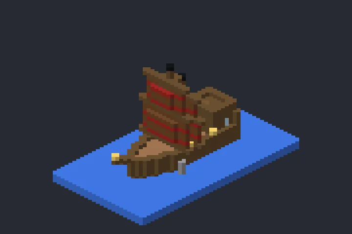 Navio Pirata do Sol no Minecraft