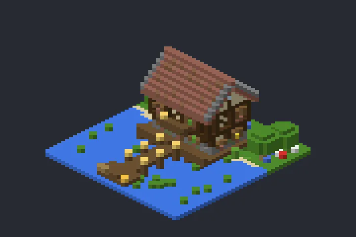 Palafita da Primavera no Minecraft