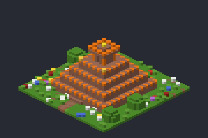 Pirâmide Antiga da Clareira no Minecraft