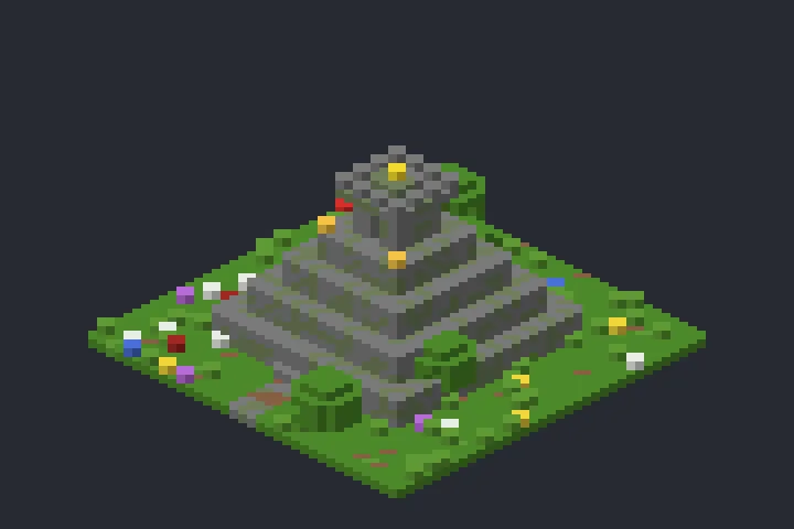 Pirâmide Antiga da Primavera no Minecraft