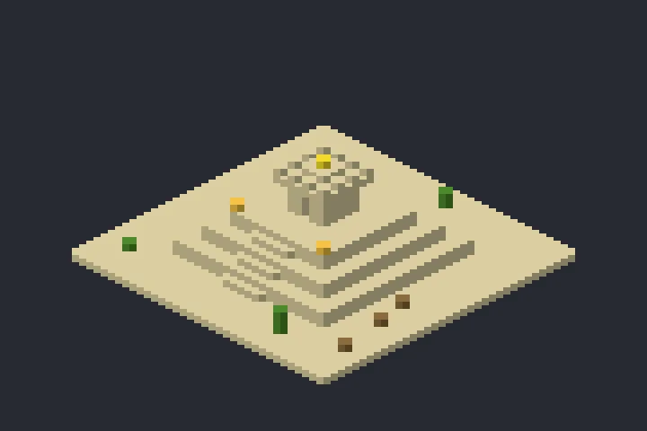 Pirâmide Antiga das Pedras no Minecraft