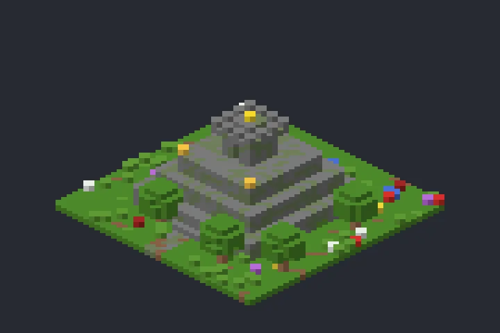 Pirâmide Antiga do Bosque no Minecraft