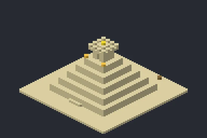 Pirâmide da Enseada no Minecraft
