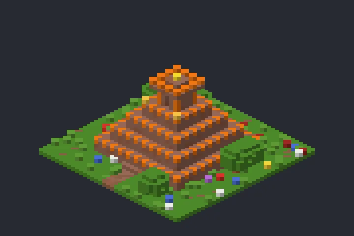Pirâmide do Moinho no Minecraft