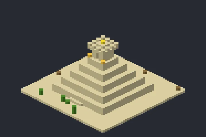 Pirâmide do Riacho no Minecraft