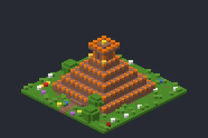 Pirâmide em Degraus da Pedra no Minecraft