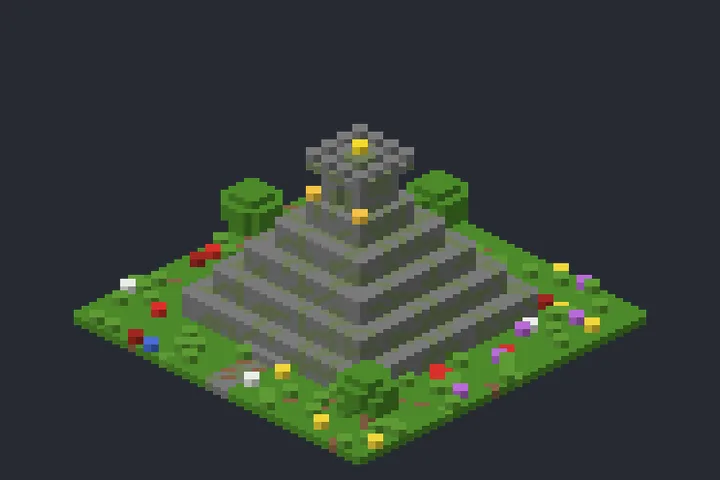 Pirâmide em Degraus do Crepúsculo no Minecraft