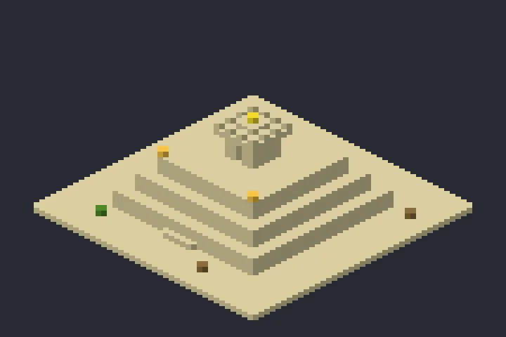 Pirâmide em Degraus do Planalto no Minecraft