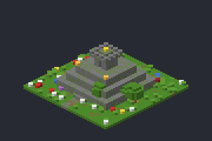 Pirâmide em Degraus do Recanto no Minecraft