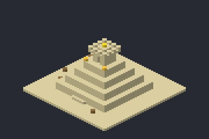 Pirâmide em Degraus do Salgueiro no Minecraft